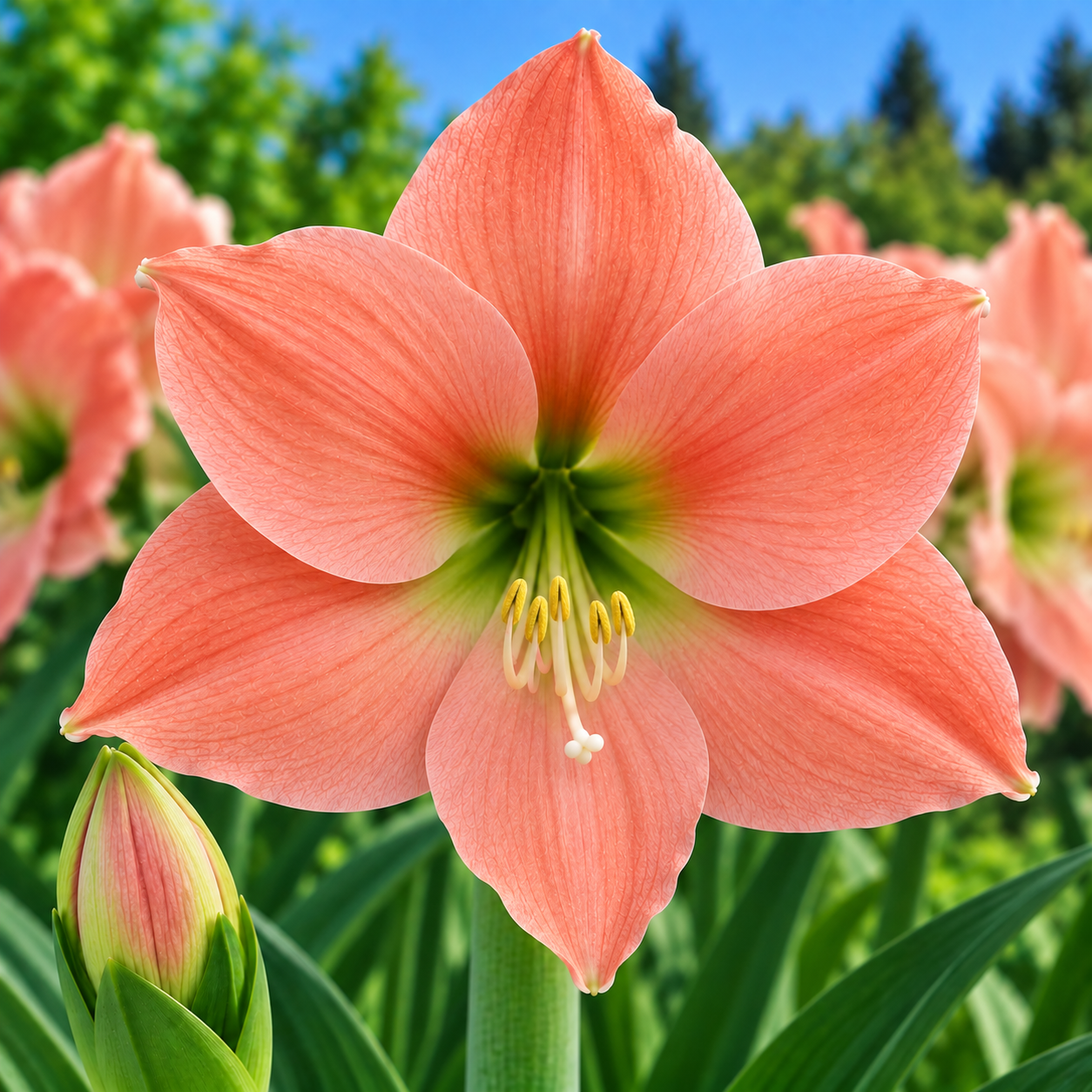 ‘Salmon Amaryllis’