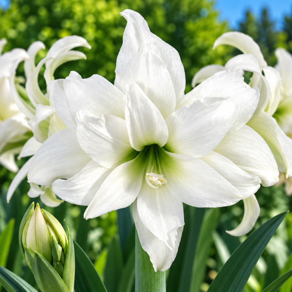 Amaryllis 'White Peacock'